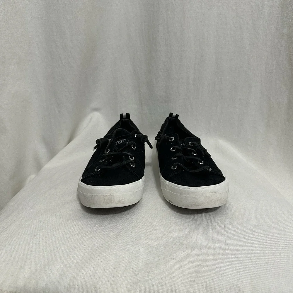 Sperry Womens Crest Vibe Sneaker Black STS99251 US Size 8 EU 39‎